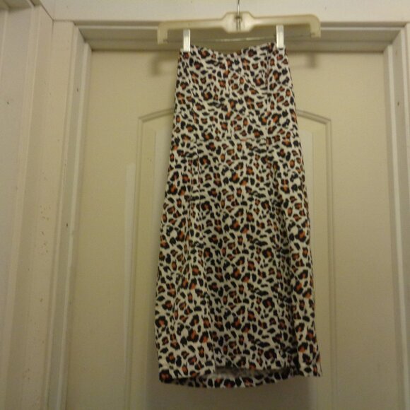 CHEETAH ANIMAL GRRRR GIRL COTTON STRAPLESS DRESS BY VOLCOM SIZE 7 - Picture 2 of 8